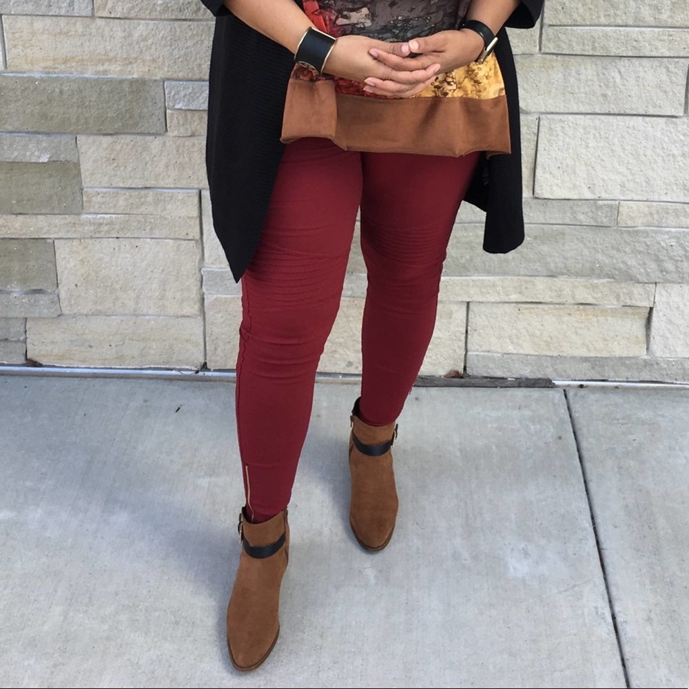 Sexy Curvaceous Sized Moto Jeggings